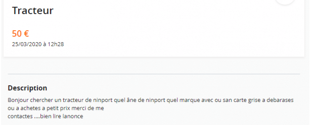 Soignez vos annonces et faites attention à l'orthographe, grammaire et la syntaxe.