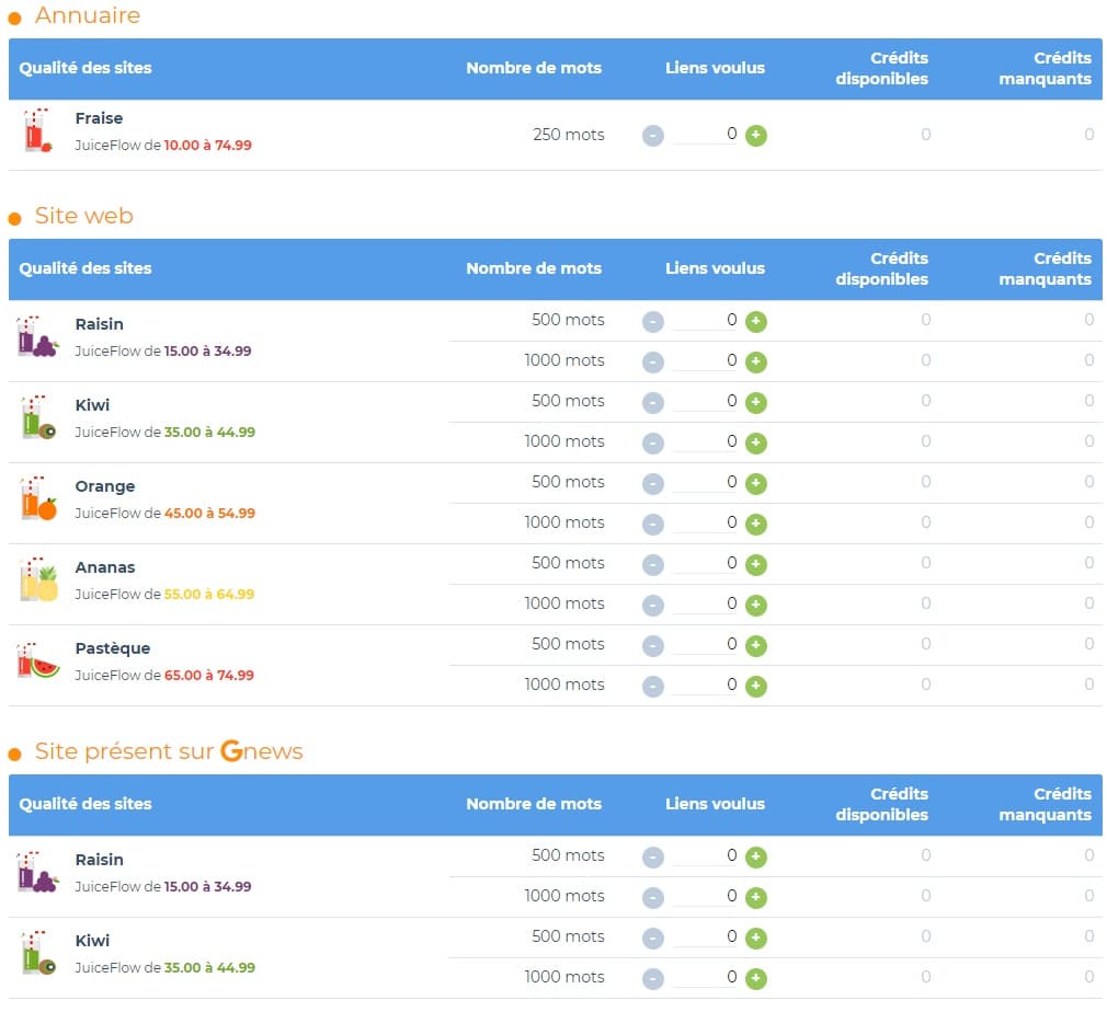 Acheter des backlinks sur SemJuice