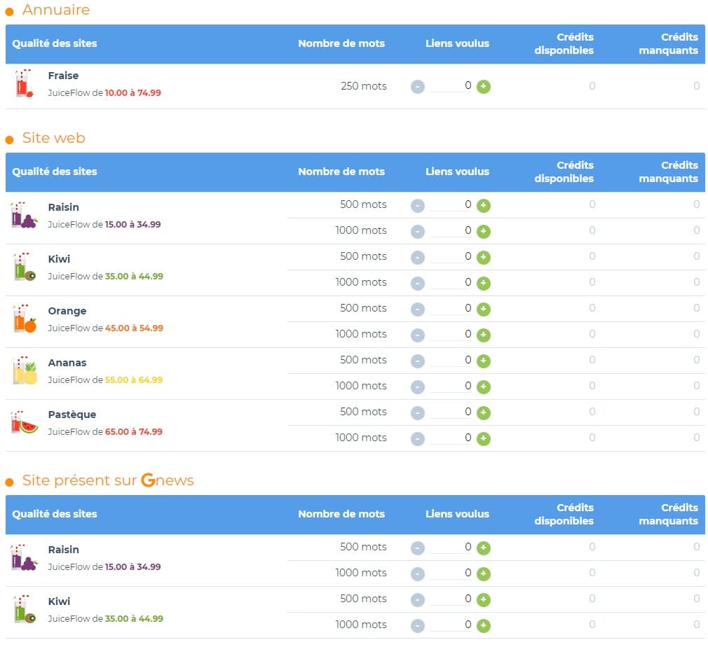 Acheter des backlinks sur SemJuice